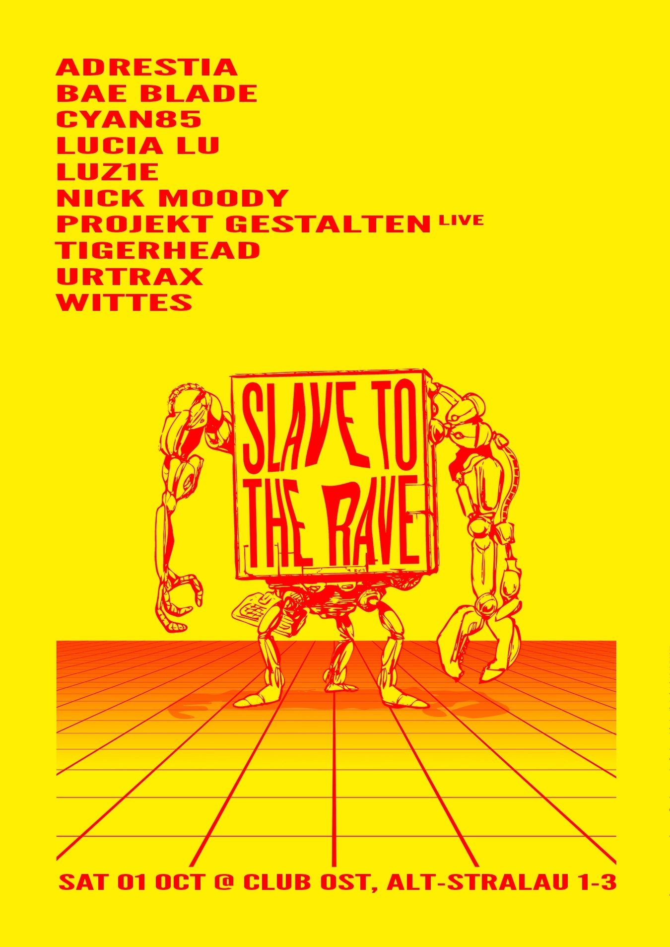 01st October 2022 Slave To The Rave 21 Club OST, Berlin (Germany) NovaFuture Blog
